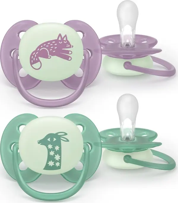 Philips Avent Philips Avent Ultrasoft Night SCF094/04 6-18m биберон Neutral 2 бр.