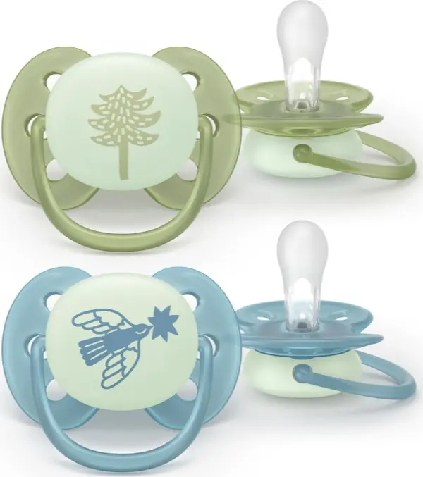 Philips Avent Philips Avent Ultrasoft Night SCF094/05 18+m биберон Neutral 2 бр.