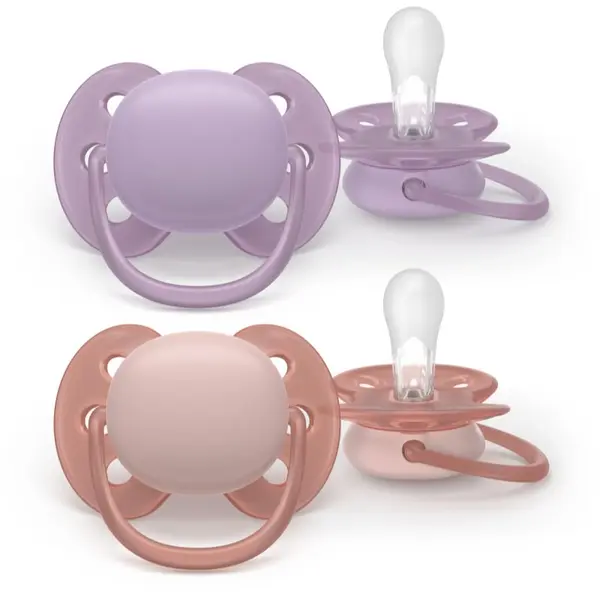 Philips Avent Philips Avent Ultrasoft SCF091/43 6-18 m биберон Girl 2 бр.