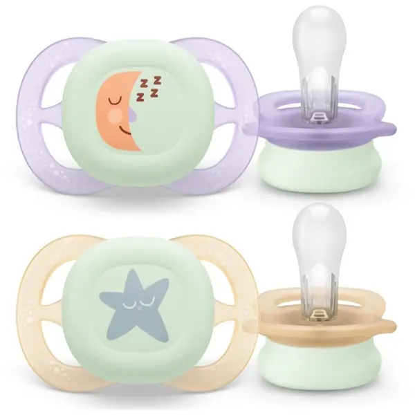 Philips Avent Philips Avent Ultrastart Day&Night SCF075/17 0-2 m биберон Girl 2 бр.
