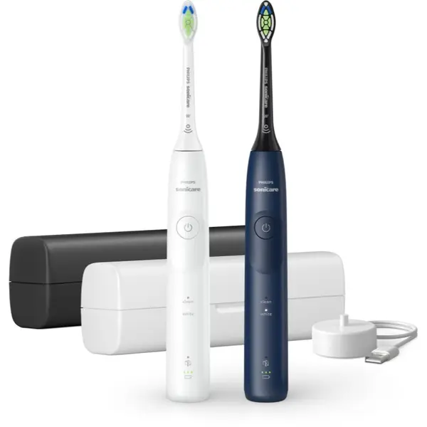 Philips Philips Sonicare 5500 HX7119/01 електрическа звукова четка за зъби, 2 тела Blue&White 2 бр.