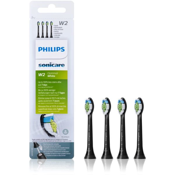 Philips Philips Sonicare Optimal White Standard HX6064/11 резервни глави за четка за зъби Black 4 бр.