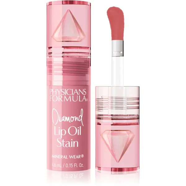 Physicians Formula Physicians Formula Mineral Wear® Diamond Lip Oil Stain тониращо олио за устни цвят Radiant Rose 4.6 мл.