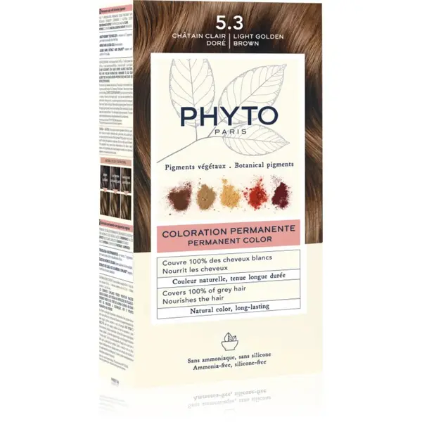 Phyto Phyto Color боя за коса без амоняк цвят 5.3 Light Golden Brown 1 бр.