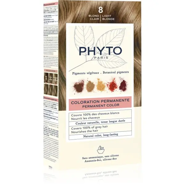 Phyto Phyto Color боя за коса без амоняк цвят 8 Light Blonde 1 бр.