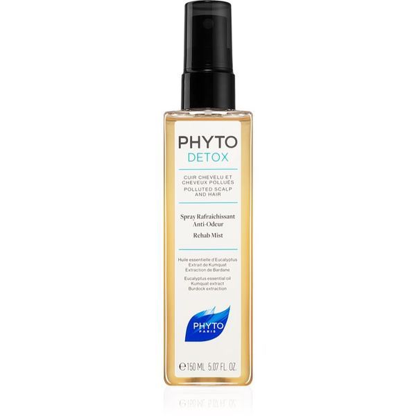 Phyto Phyto Detox освежаваща мъгла за коса, изложена на замърсен въздух 150 мл.