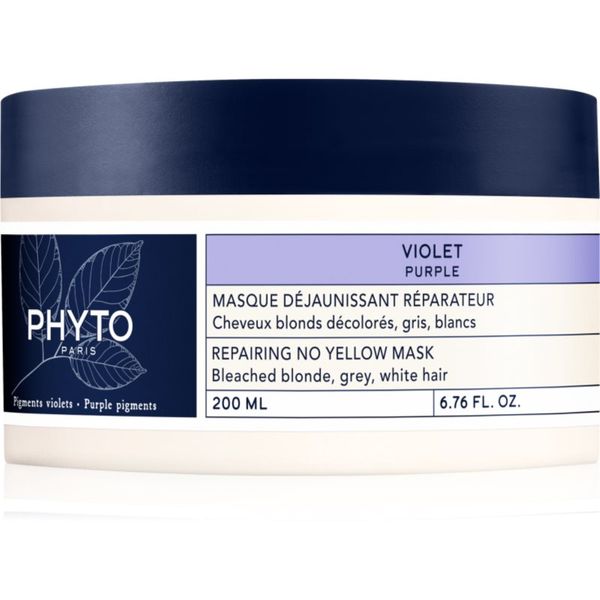 Phyto Phyto Purple No Yellow Mask регенерираща маска за блонд коса и коса с кичури 200 мл.