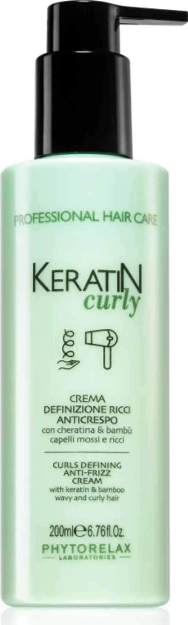 Phytorelax Laboratories Phytorelax Laboratories Keratin Curly крем за къдрава коса против цъфтене 200 мл.