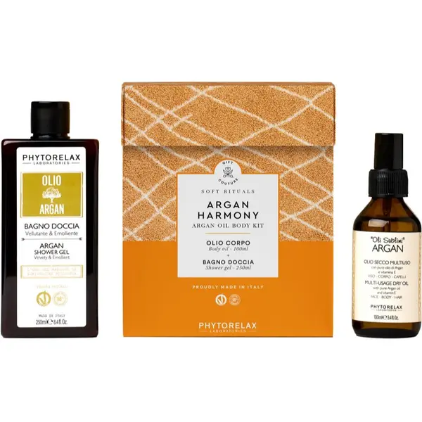 Phytorelax Laboratories Phytorelax Laboratories Soft Rituals Argan Harmony подаръчен комплект за подхранване и хидратация