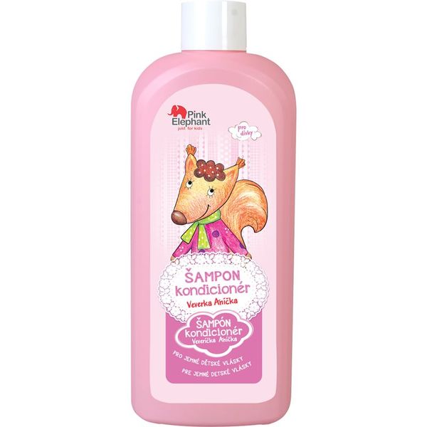 Pink Elephant Pink Elephant Girls шампоан и балсам 2 в1 за деца Squirrel 500 мл.