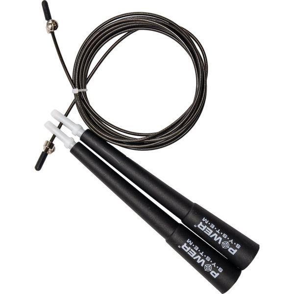 Power System Power System Jump Rope въже за скачане боя Black 1 бр.