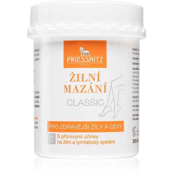 Priessnitz Priessnitz Classic масажен крем с благоприятно влияние върху вените и лимфната система 300 мл.
