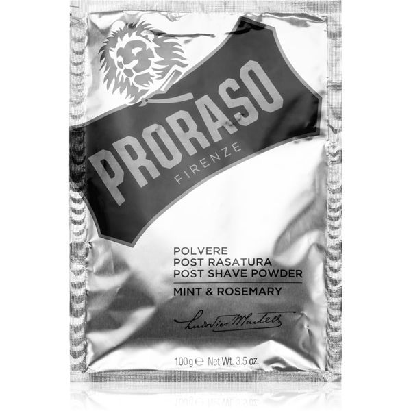Proraso Proraso Aftershave Powder стилизираща пудра след бръснене Mint and Rosemary 100 гр.