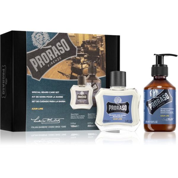 Proraso Proraso Set Beard Classic подаръчен комплект Azur Lime за мъже
