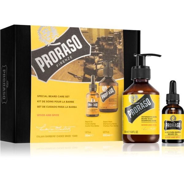 Proraso Proraso Set Beard Original подаръчен комплект Wood and Spice(за брадата) за мъже