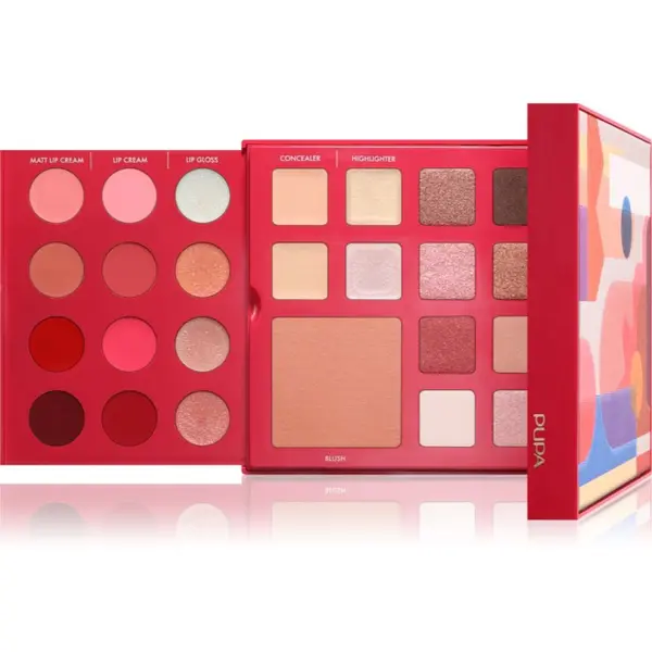 PUPA Milano PUPA Milano Pupart M мултифункционална палитра за очи и устни BURGUNDY 18.8 гр.