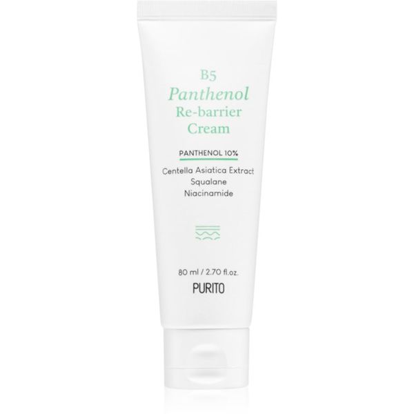 Purito Purito B5 Panthenol Re-barrier Cream дълбоко хидратиращ крем в дълбочина с успокояващ ефект 80 мл.