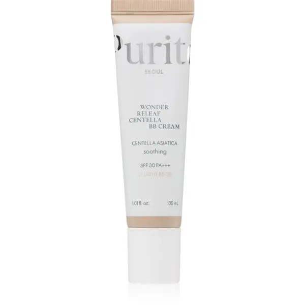 Purito Purito Wonder Releaf Centella BB Cream oсвежаващ BB крем с успокояващ ефект цвят 21 Light Beige 30 мл.