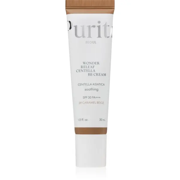 Purito Purito Wonder Releaf Centella BB Cream oсвежаващ BB крем с успокояващ ефект цвят 29 Caramel Beige 30 мл.
