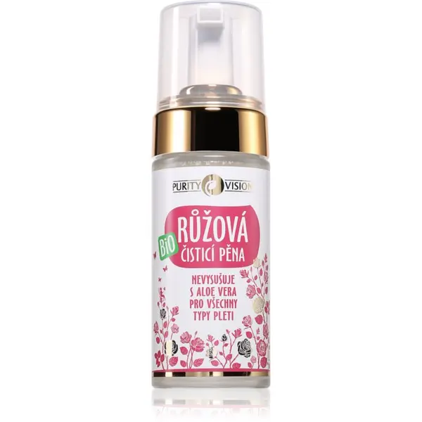 Purity Vision Purity Vision BIO Rose Cleansing Foam нежна почистваща пяна за чувствителна кожа на лицето 90 мл.