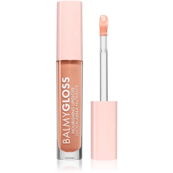puroBIO Cosmetics puroBIO Cosmetics BalmyGloss подхранващ блясък за устни цвят 03 Shimmering Soft Peach 4.2 гр.