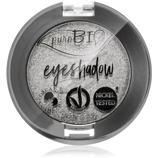 puroBIO Cosmetics puroBIO Cosmetics Compact Eyeshadows сенки за очи цвят 23 Silver 2,5 гр.