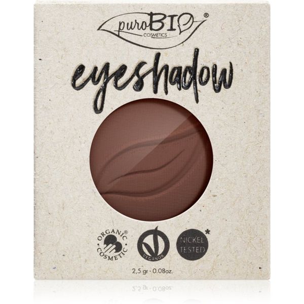 puroBIO Cosmetics puroBIO Cosmetics Compact Eyeshadows сенки за очи пълнител цвят 03 Brown 2,5 гр.