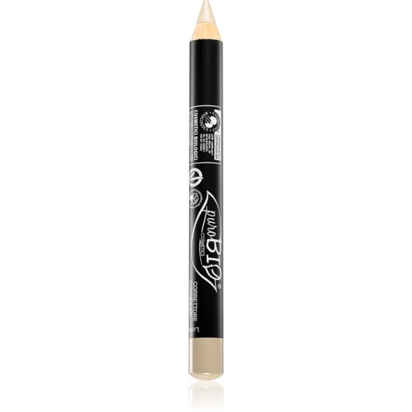 puroBIO Cosmetics puroBIO Cosmetics Concealer pencil овлажняващ коректор с молив цвят 19 Greenish Green 2,3 гр.