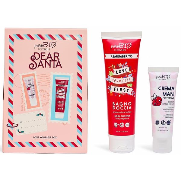 puroBIO Cosmetics puroBIO Cosmetics Dear Santa Love yourself Box подаръчен комплект за тяло 2 бр.