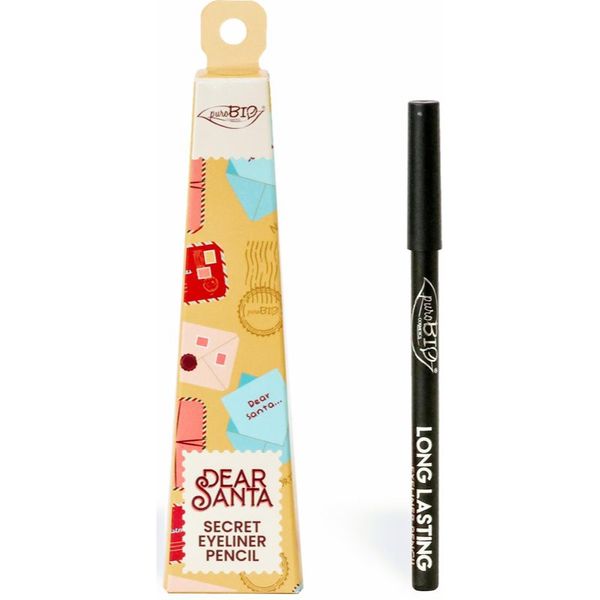 puroBIO Cosmetics puroBIO Cosmetics Dear Santa молив за очи в подаръчна опаковка цвят 01L 1.1 гр.