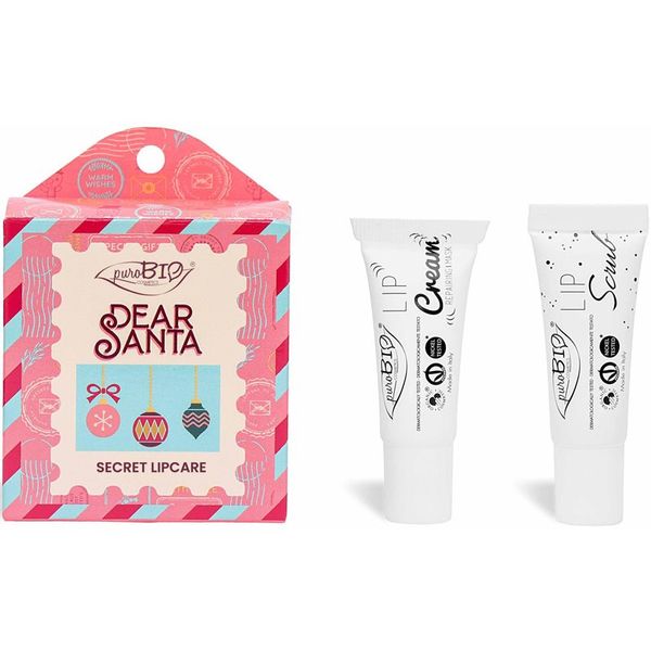 puroBIO Cosmetics puroBIO Cosmetics Dear Santa SECRET подаръчен комплект за устни 2 бр.