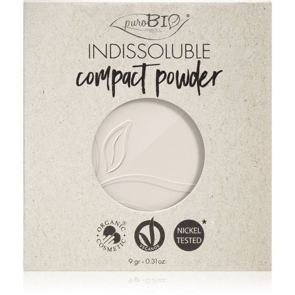 puroBIO Cosmetics puroBIO Cosmetics Indissouble компактна пудра пълнител цвят T00 9 гр.