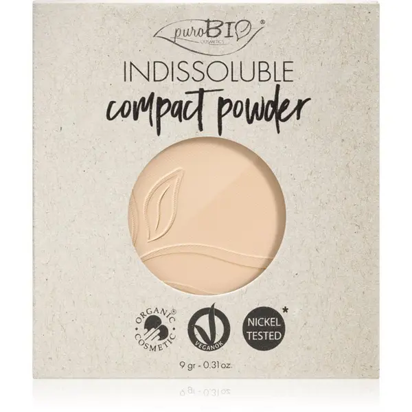 puroBIO Cosmetics puroBIO Cosmetics Indissouble компактна пудра пълнител цвят T01 9 гр.