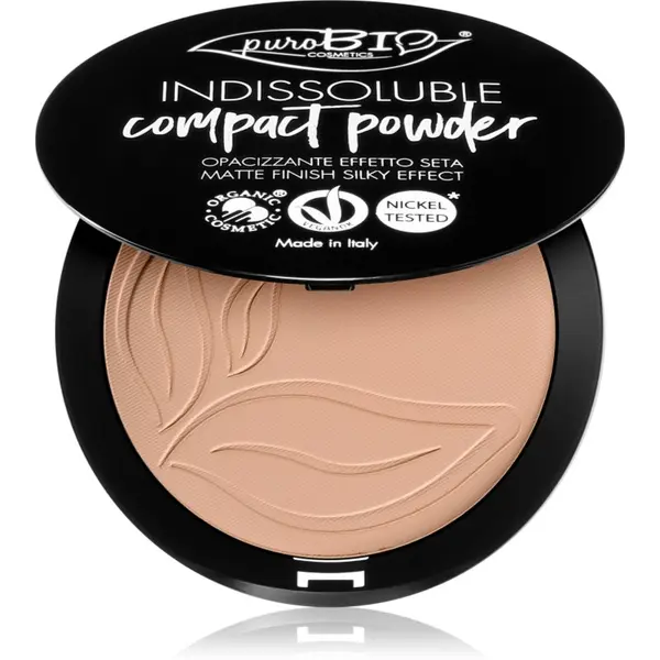 puroBIO Cosmetics puroBIO Cosmetics Indissouble компактна пудра с матиращ ефект цвят 04 9 гр.