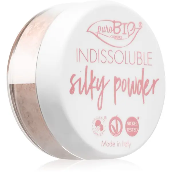 puroBIO Cosmetics puroBIO Cosmetics Indissouble матираща насипна пудра цвят 02 Peachy Pink 8 гр.