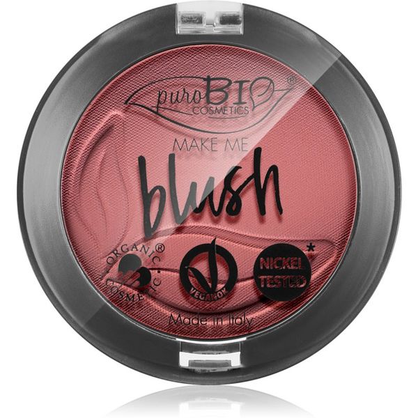 puroBIO Cosmetics puroBIO Cosmetics Long-lasting Blush руж - пудра цвят 06 Cherry Blossom 5,2 гр.