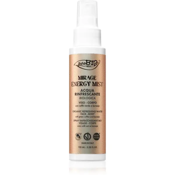 puroBIO Cosmetics puroBIO Cosmetics Mirage Energy Mist освежаващ спрей за тяло за жени 100 мл.