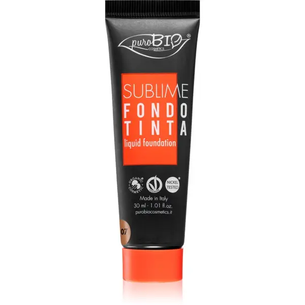 puroBIO Cosmetics puroBIO Cosmetics Sublime течен фон дьо тен цвят 07 30 мл.