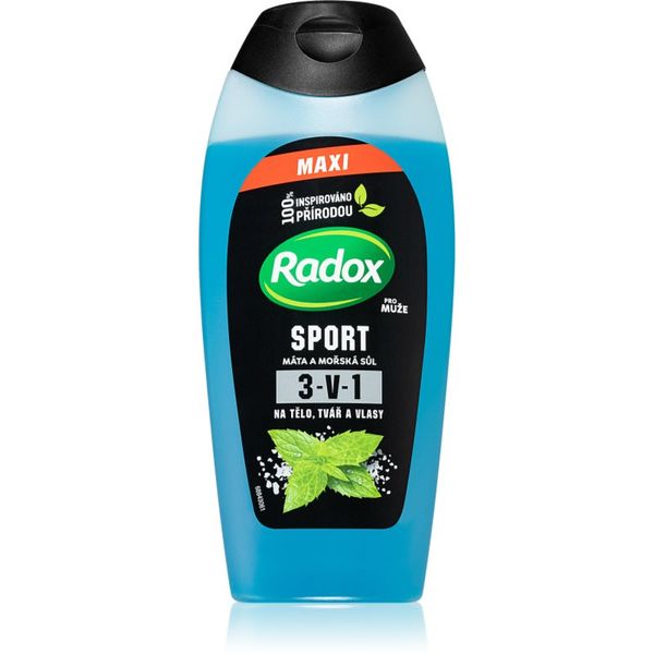 Radox Radox Sport Mint & Sea Salt енергизиращ душ-гел за мъже 400 мл.