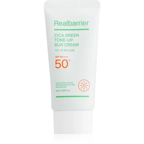 Real Barrier Real Barrier Cica Green Tone-Up Sun Cream интензивен успокояващ и защитен крем SPF 50+ 50 мл.