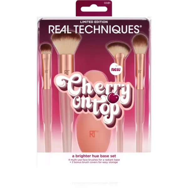 Real Techniques Real Techniques Cherry On Top A Brighter Hue Base Set комплект четки