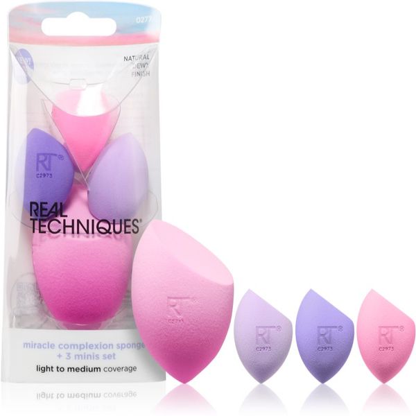 Real Techniques Real Techniques Miracle Complexion Sponge and Concealaer Minis Sunset комплект за гримиране на лицето 1 бр.
