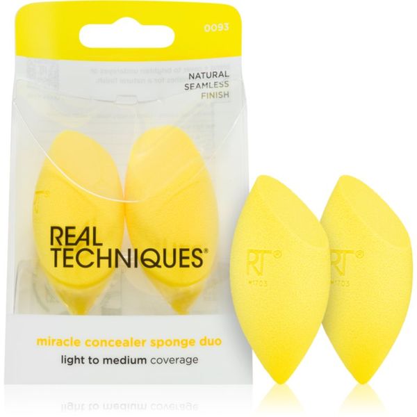 Real Techniques Real Techniques Sponge+ Miracle Concealer гъба за фон дьо тен 2 бр.