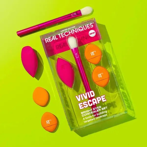 Real Techniques Real Techniques Vivid Escape Bright Eyes Concealer Set грим комплект