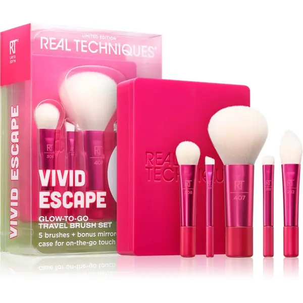 Real Techniques Real Techniques Vivid Escape Travel Brush Set комплект четки