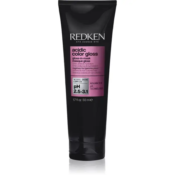 Redken Redken Acidic Color Gloss Gloss-in-Mask подхранваща и хидратираща маска за коса за блясък и мекота на косата 50 мл.