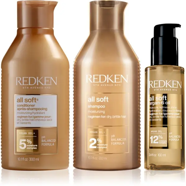 Redken Redken All Soft комплект за суха и крехка