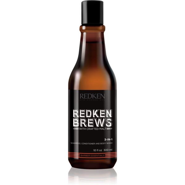Redken Redken Brews 3 в 1 шампоан, балсам и душ гел 300 мл.
