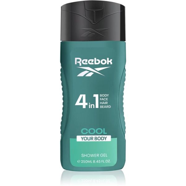 Reebok Reebok Cool Your Body освежаващ душ гел 4 в 1 за мъже 250 мл.