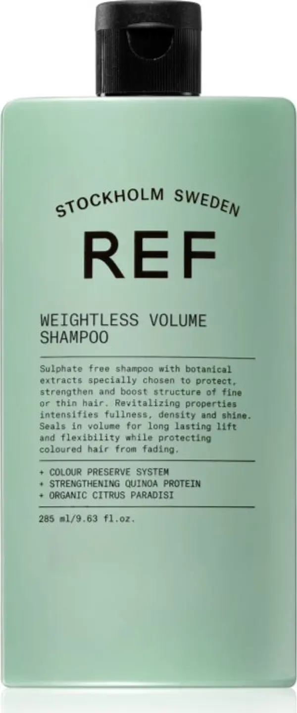 REF REF Weightless Volume Shampoo шампоан за тънка коса без обем в корените 285 мл.